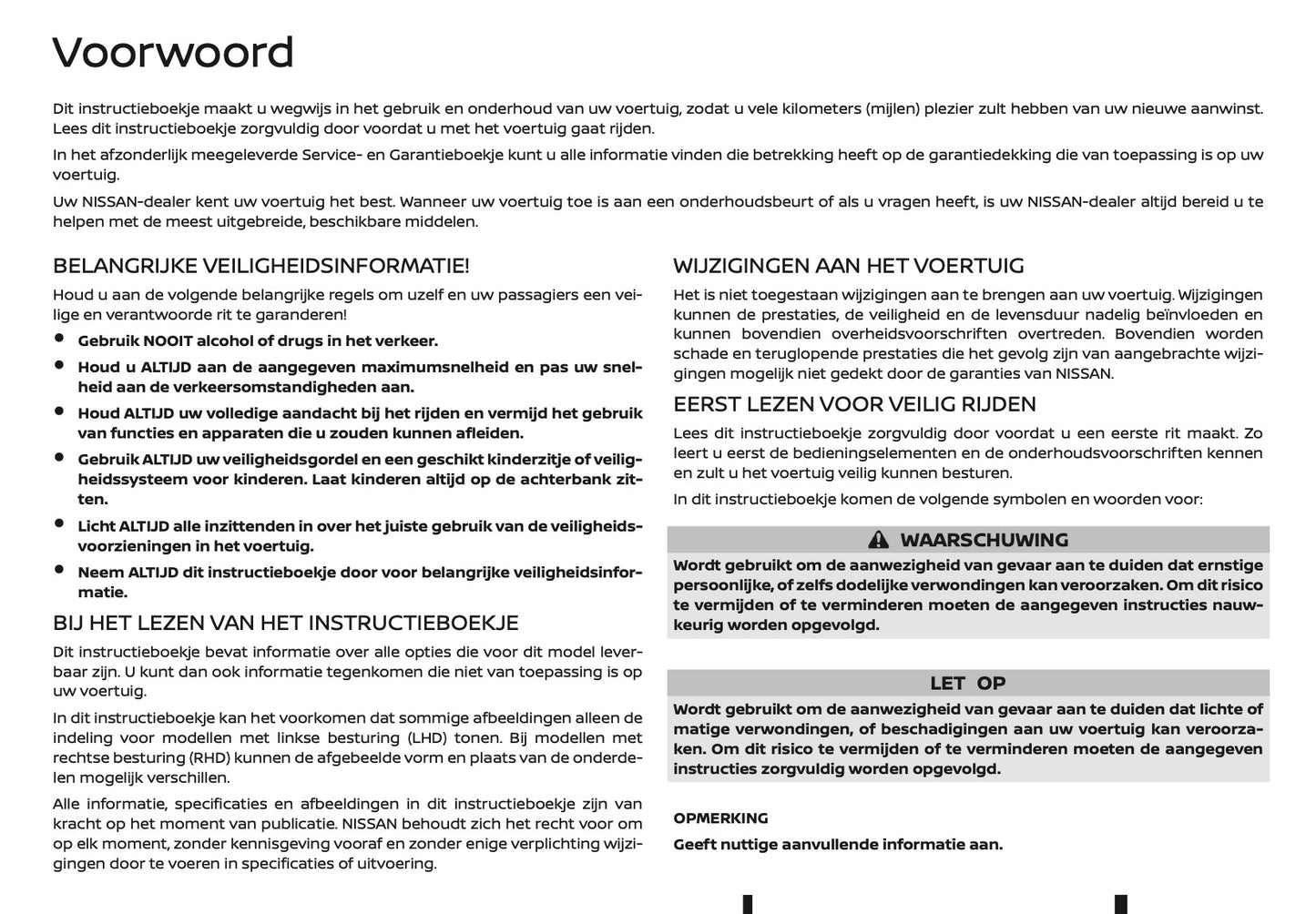 2020-2021 Nissan X-Trail Owner's Manual | Dutch