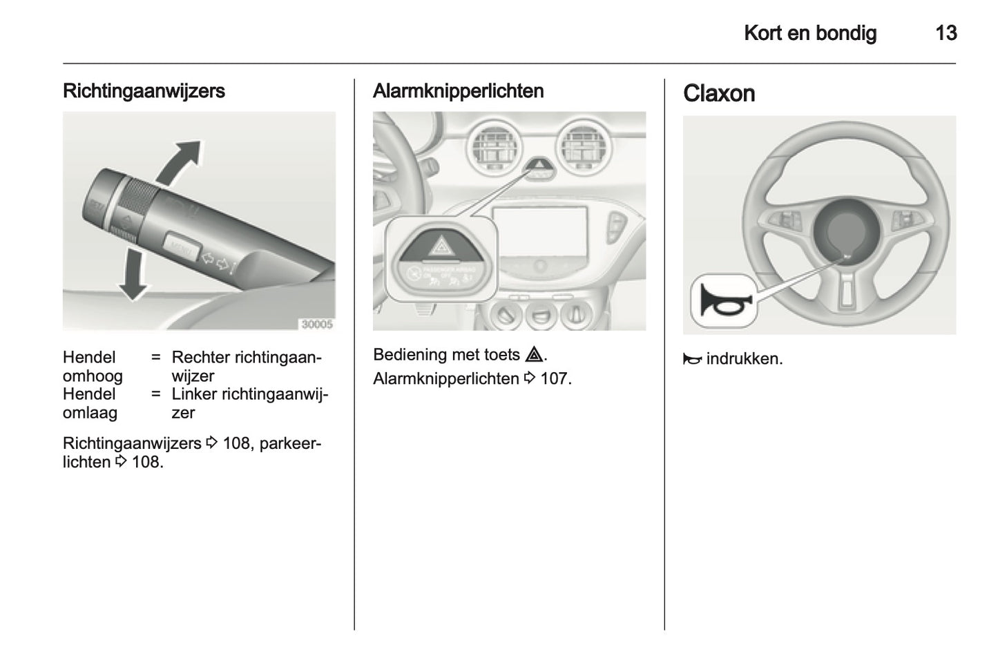 2013 Opel Adam Owner's Manual | Dutch