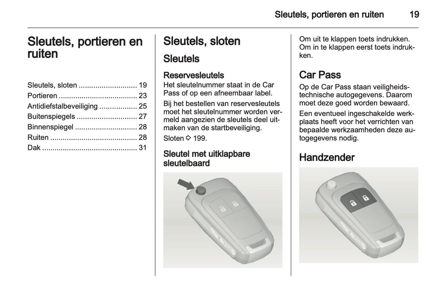2013 Opel Adam Owner's Manual | Dutch