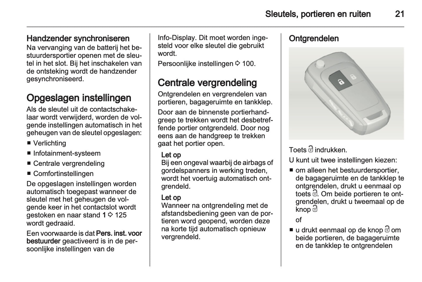 2013 Opel Adam Owner's Manual | Dutch