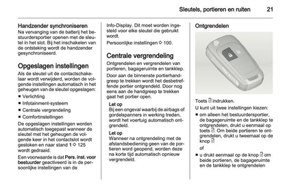 2013 Opel Adam Owner's Manual | Dutch