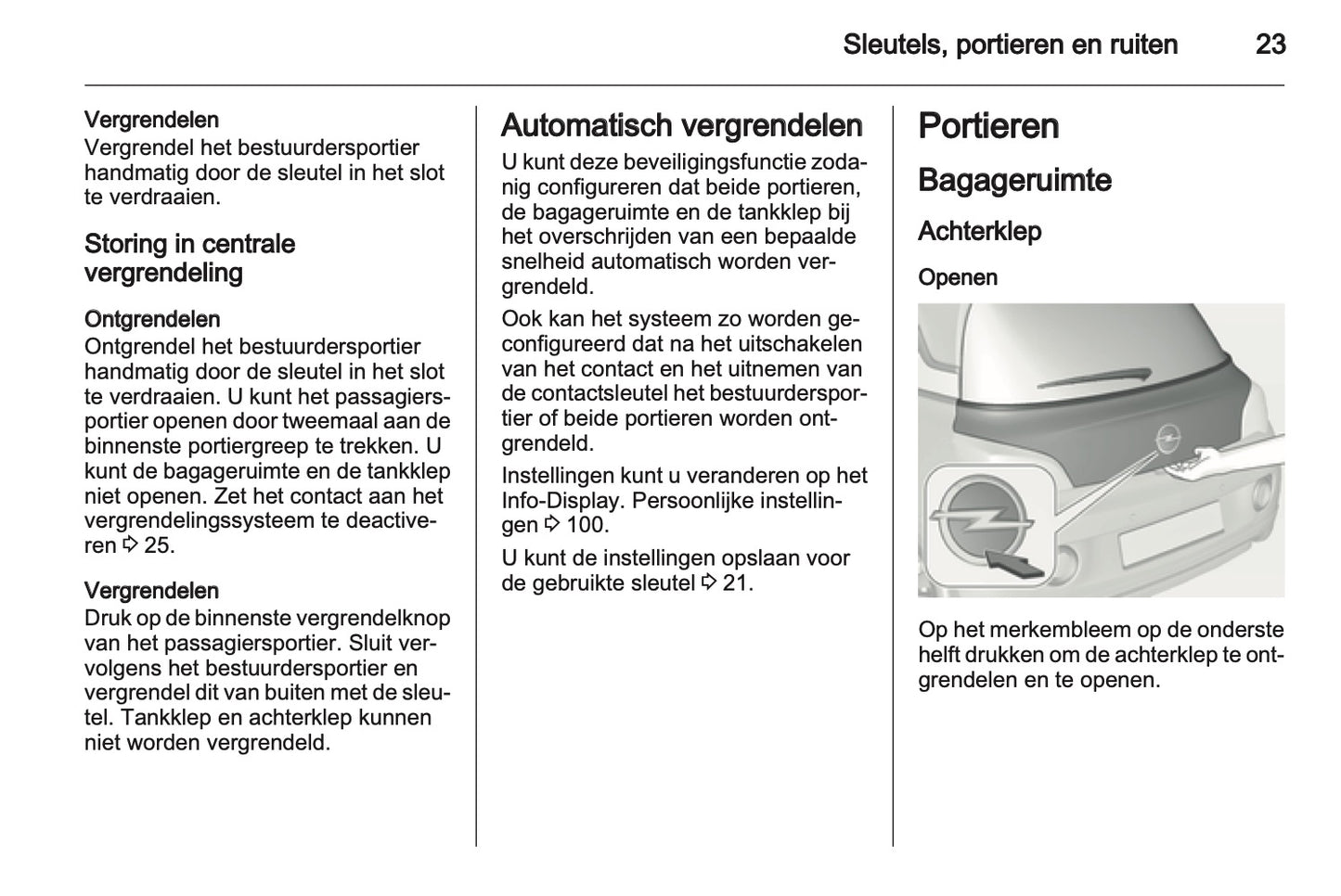 2013 Opel Adam Owner's Manual | Dutch