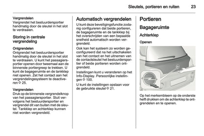 2013 Opel Adam Owner's Manual | Dutch