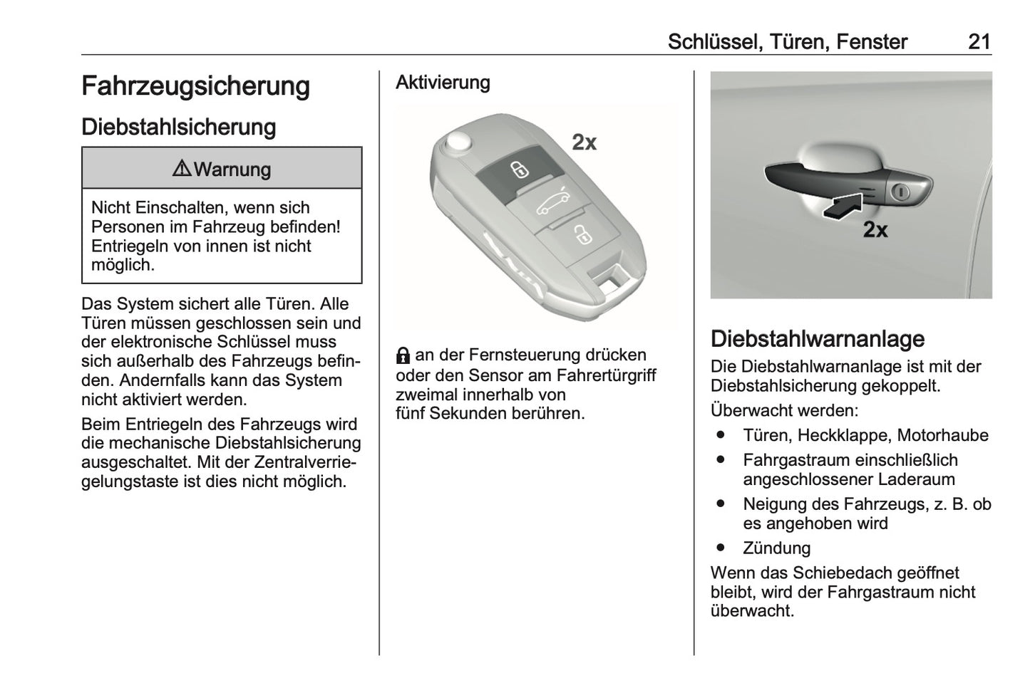 2023-2024 Opel Astra Bedienungsanleitung | Deutsch