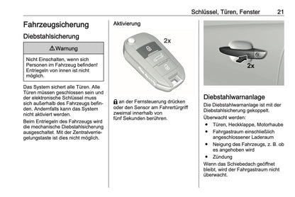 2023-2024 Opel Astra Bedienungsanleitung | Deutsch
