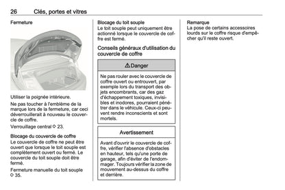 2016 Opel Cascada Owner's Manual | French