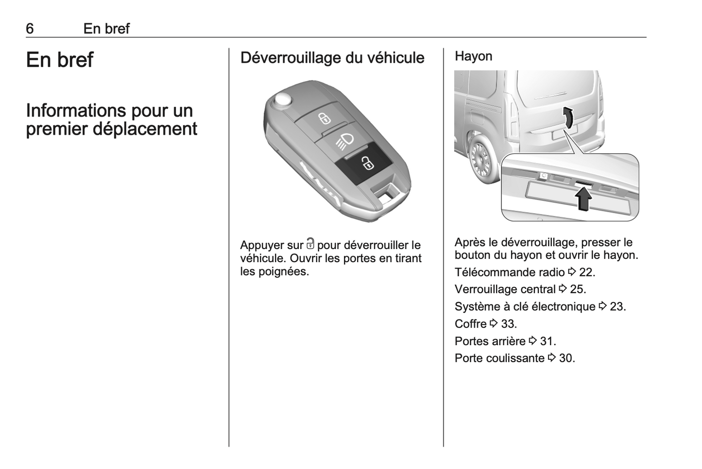 2021 Opel Combo Owner's Manual | French