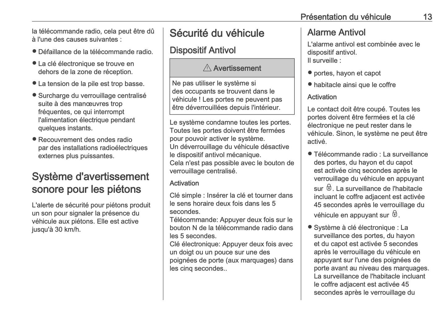 2025 Opel Combo Owner's Manual | French