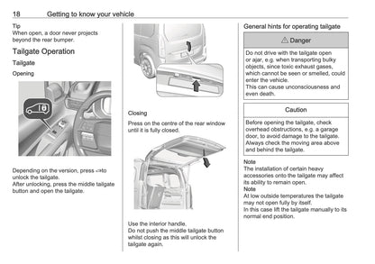 2025 Opel Combo Owner's Manual | English