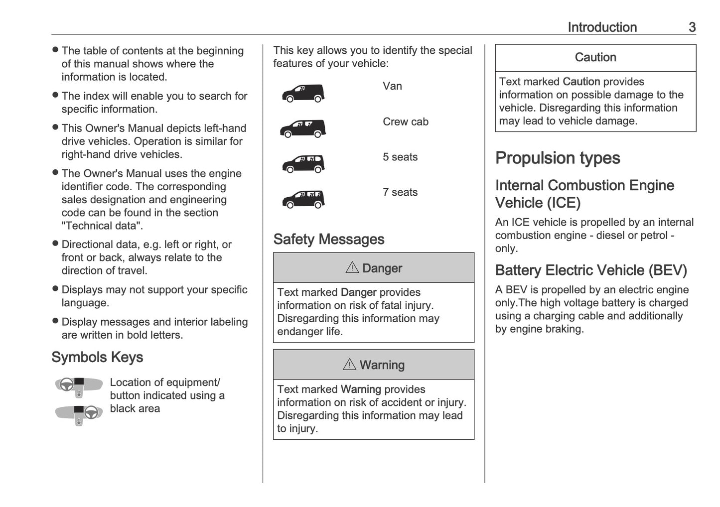 2025 Opel Combo Owner's Manual | English