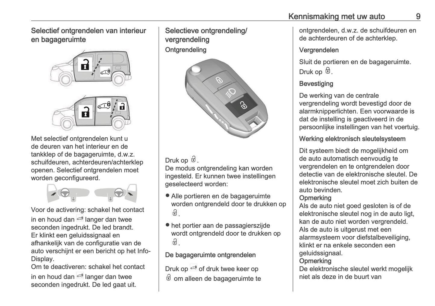 2025 Opel Combo Owner's Manual | Dutch
