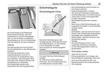 2025 Opel Corsa Bedienungsanleitung | Deutsch