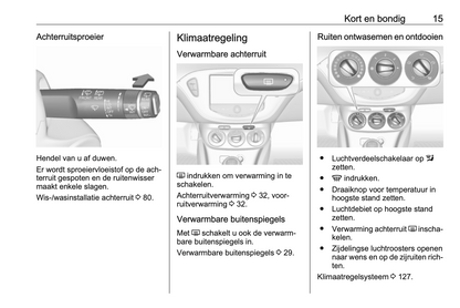 2015-2016 Opel Corsa Owner's Manual | Dutch