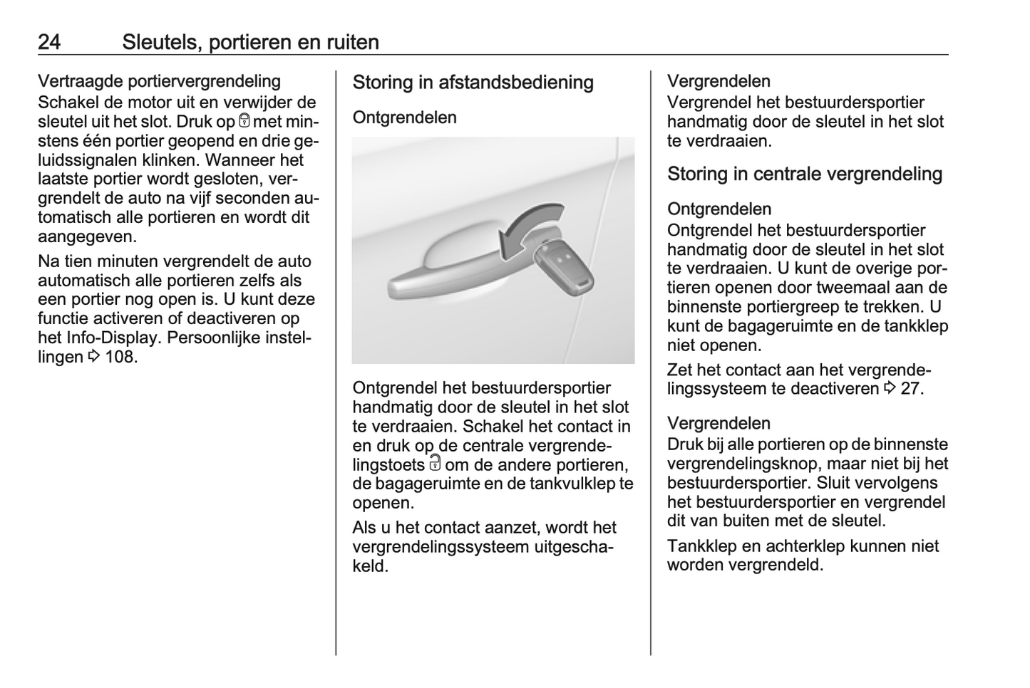 2015-2016 Opel Corsa Owner's Manual | Dutch