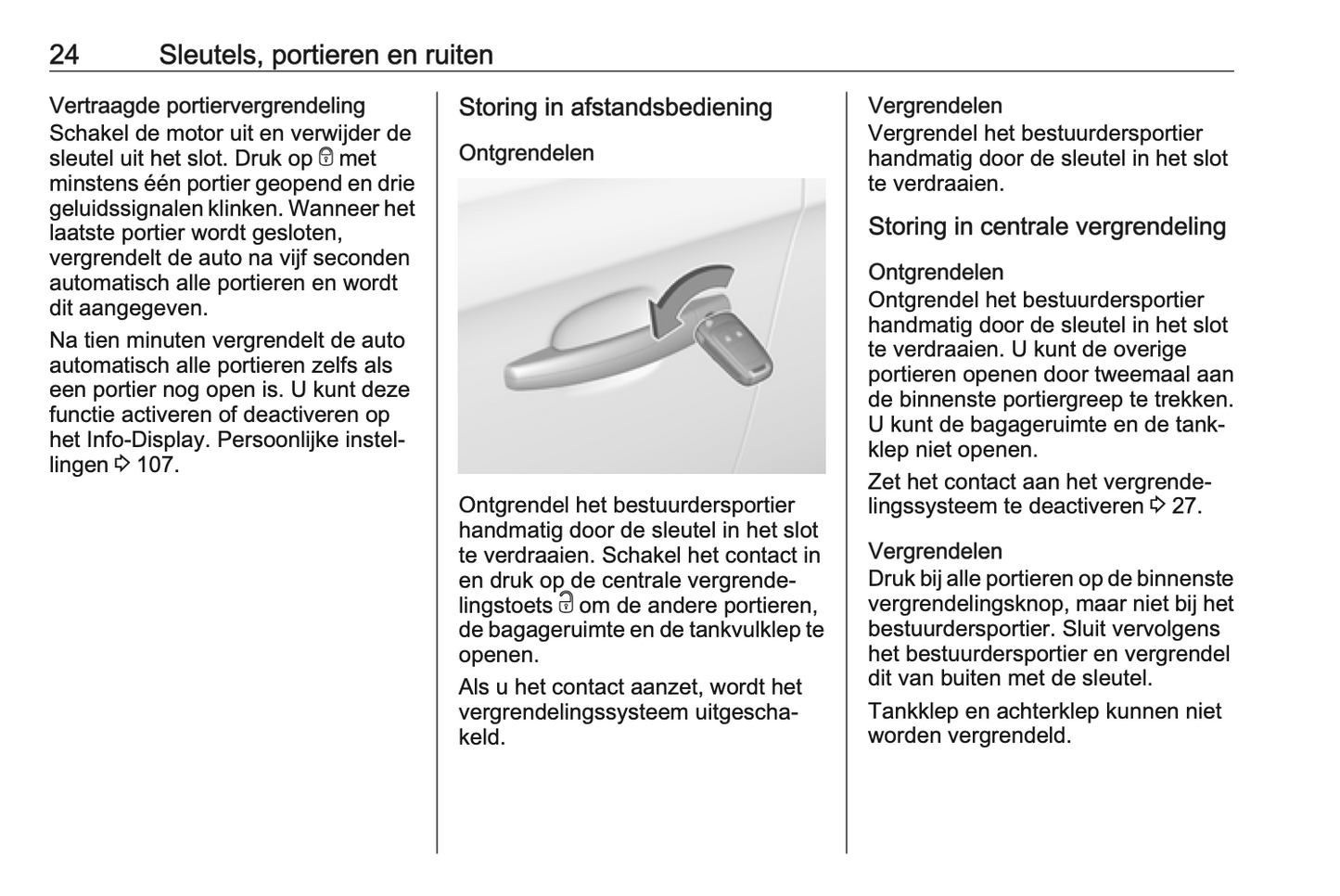 2016-2017 Opel Corsa Owner's Manual | Dutch