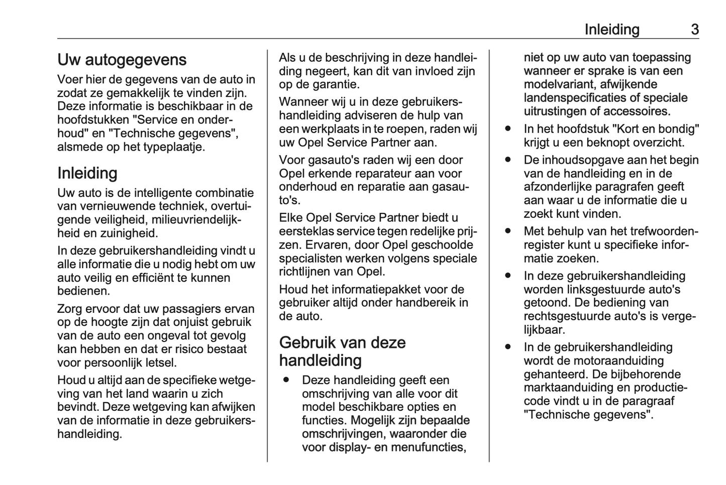 2016-2017 Opel Corsa Owner's Manual | Dutch