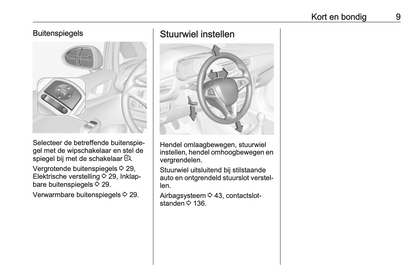 2016-2017 Opel Corsa Owner's Manual | Dutch