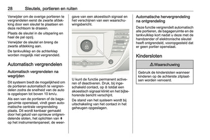2018 Opel Crossland X Owner's Manual | Dutch