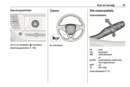2019-2020 Opel Crossland X Owner's Manual | Dutch