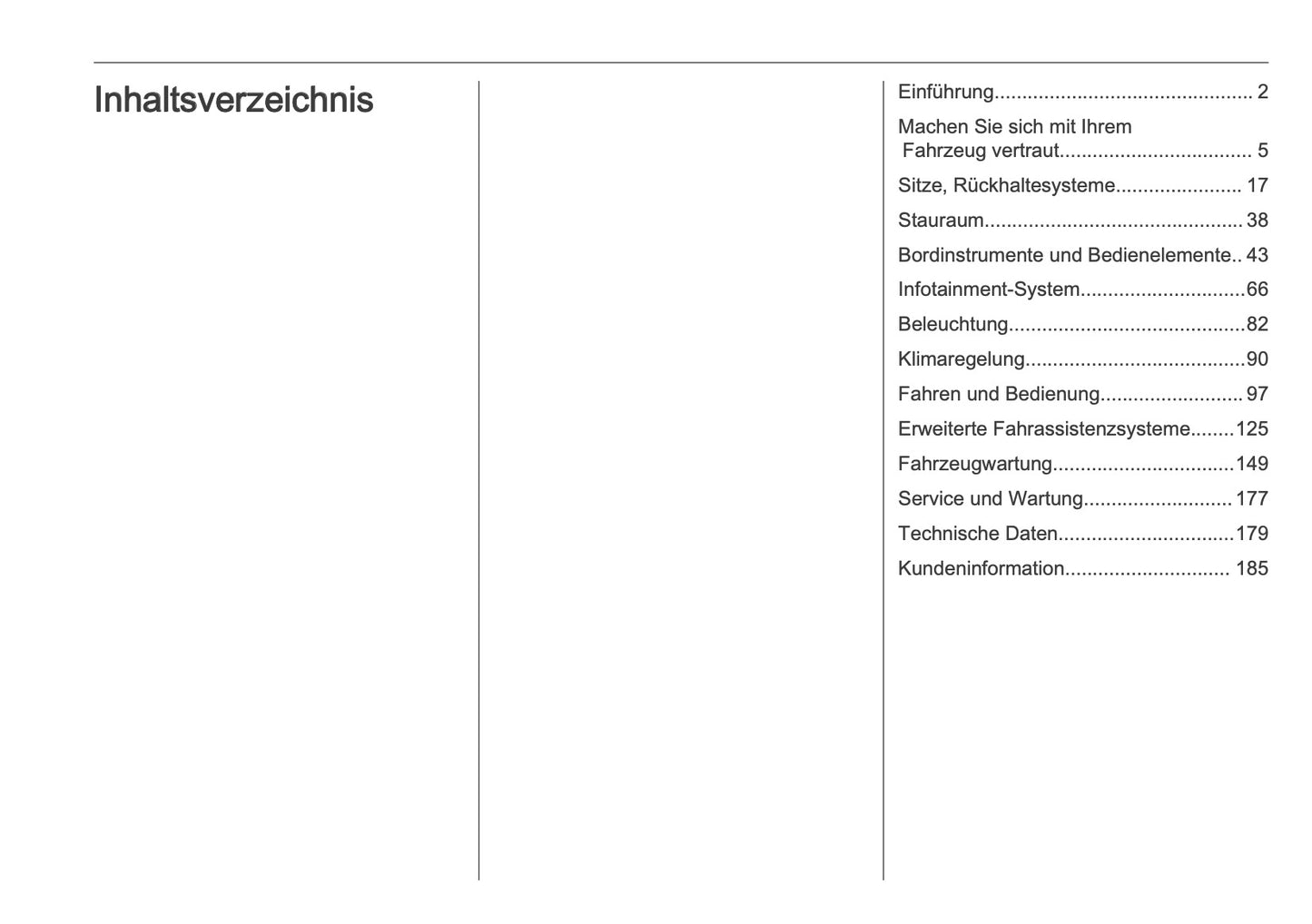 2025 Opel Frontera Bedienungsanleitung | Deutsch
