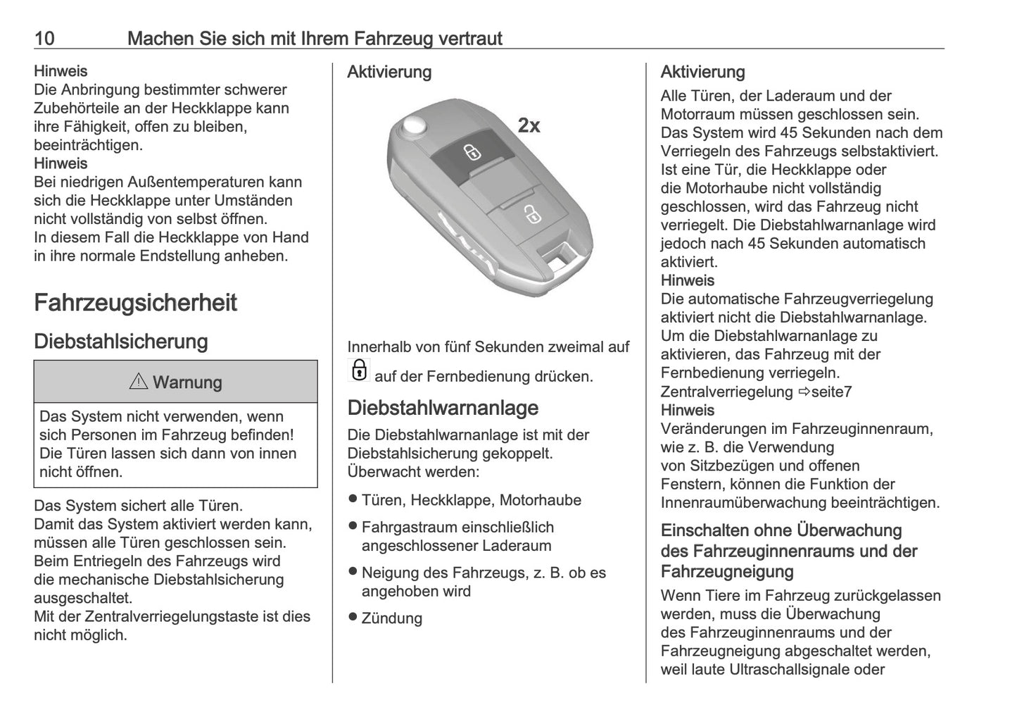 2025 Opel Frontera Bedienungsanleitung | Deutsch