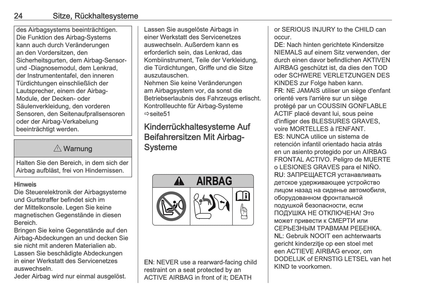2025 Opel Frontera Bedienungsanleitung | Deutsch