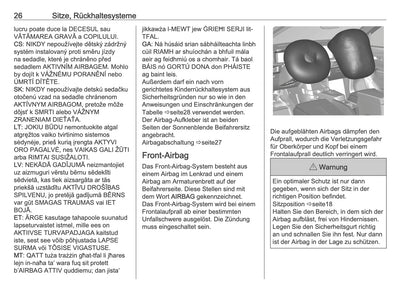 2025 Opel Frontera Bedienungsanleitung | Deutsch