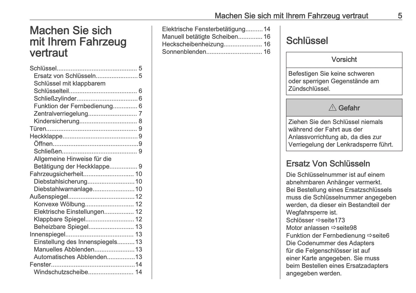 2025 Opel Frontera Bedienungsanleitung | Deutsch