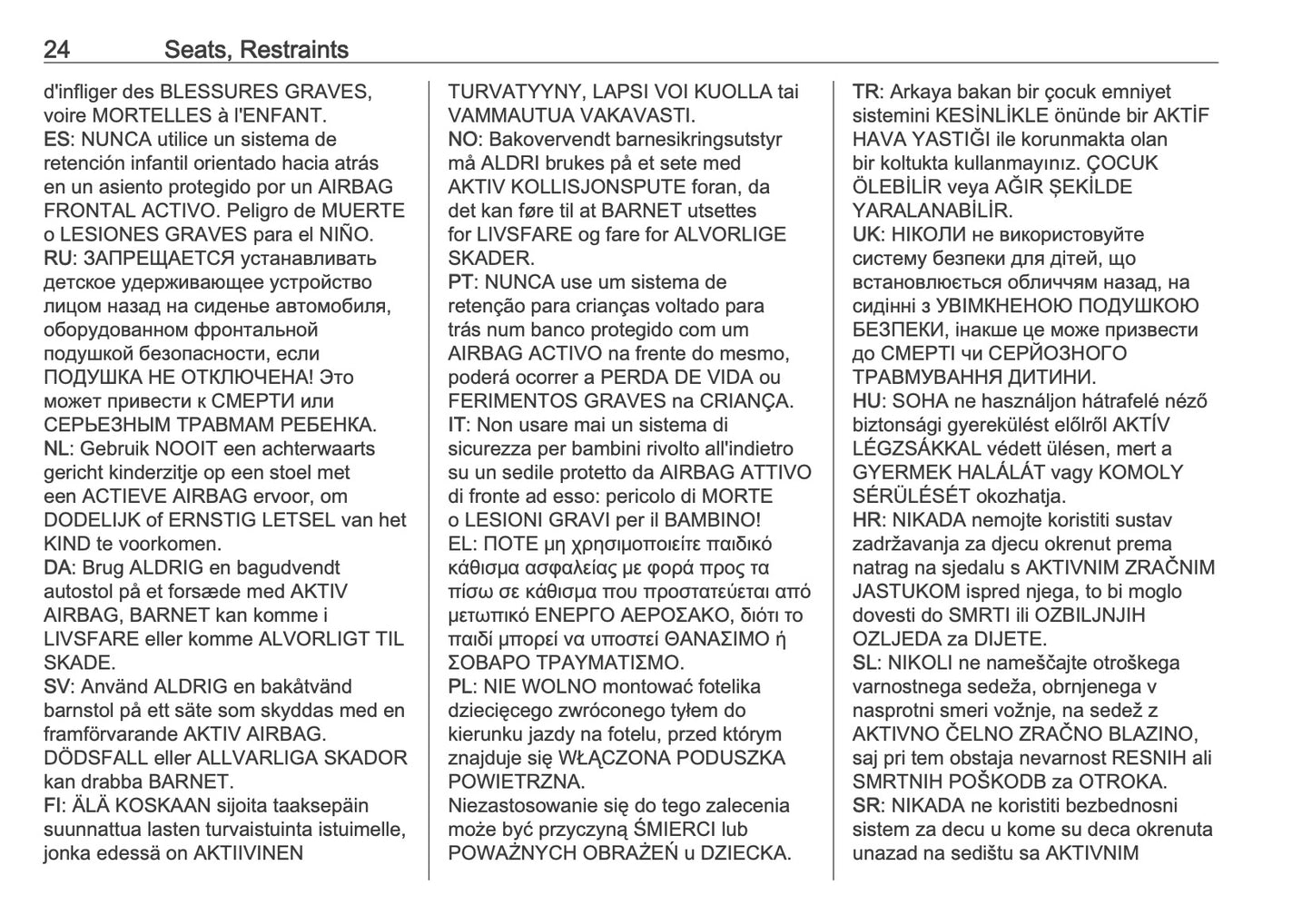 2025-2026 Opel Frontera Owner's Manual | English