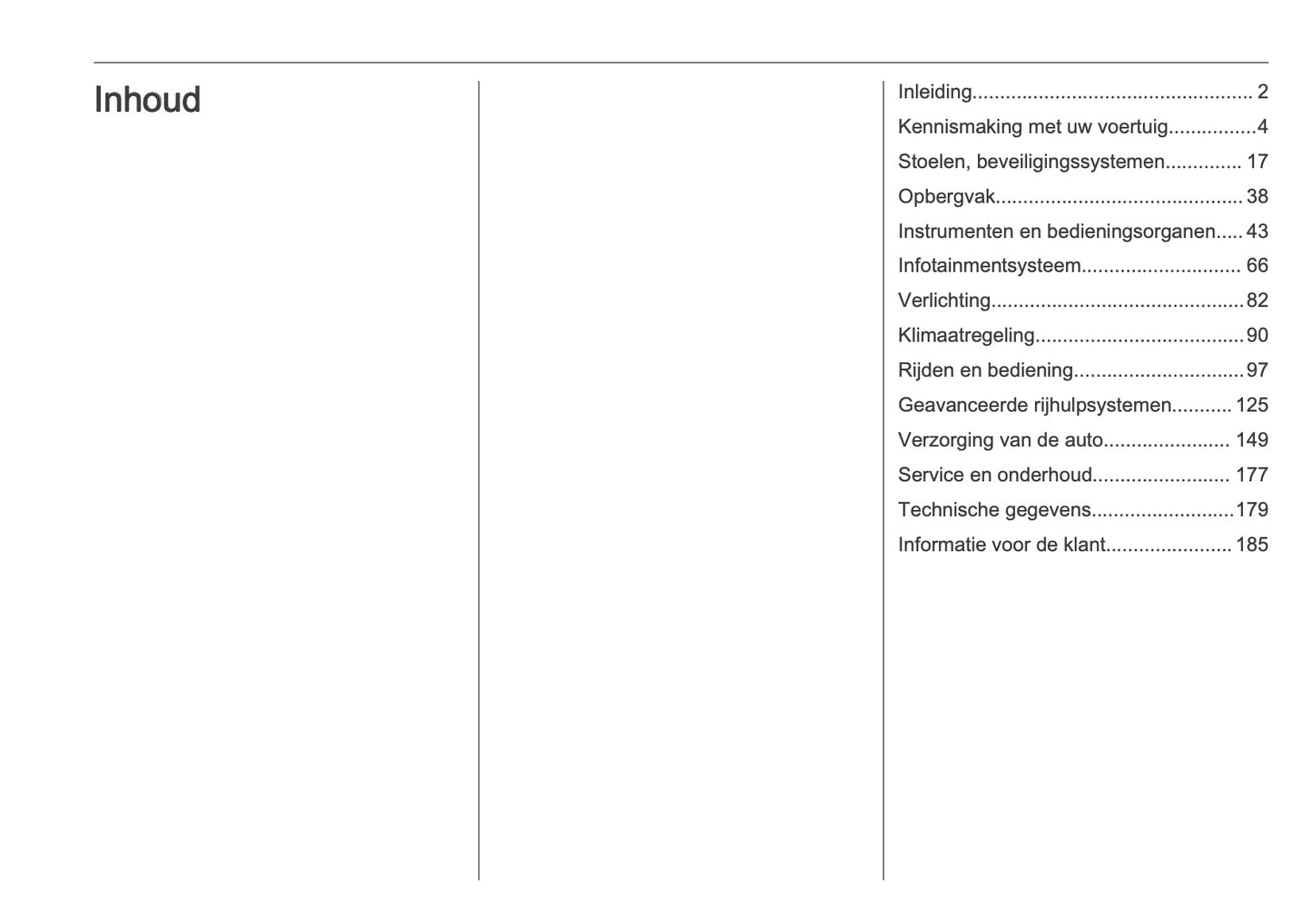 2025 Opel Frontera Owner's Manual | Dutch