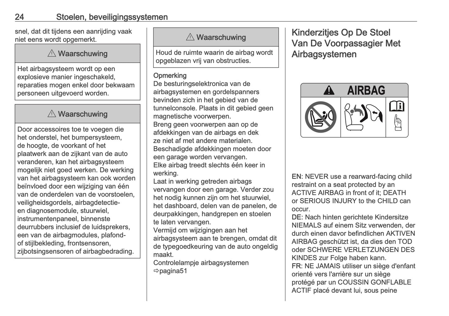 2025 Opel Frontera Owner's Manual | Dutch