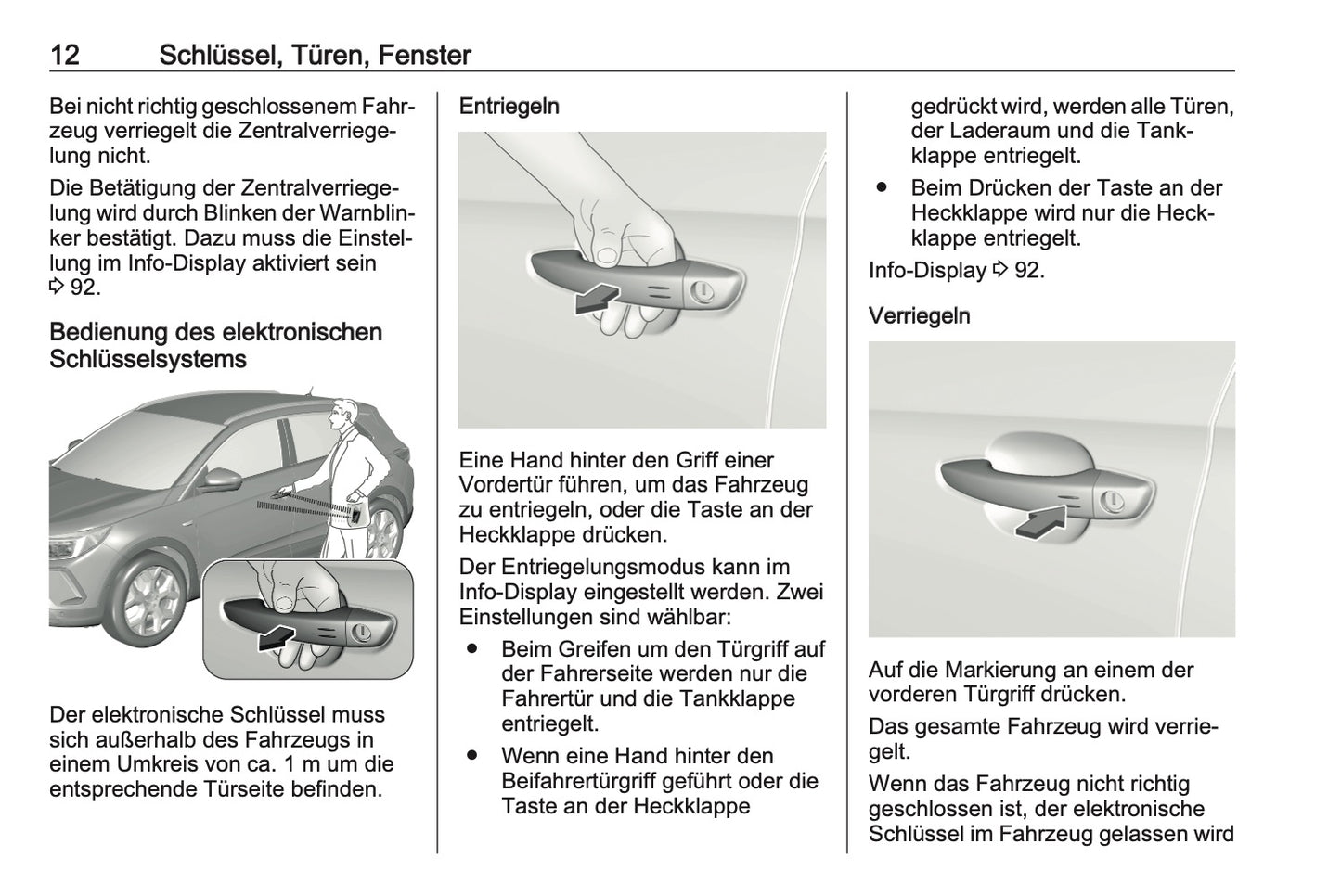 2023-2024 Opel Grandland Owner's Manual | German