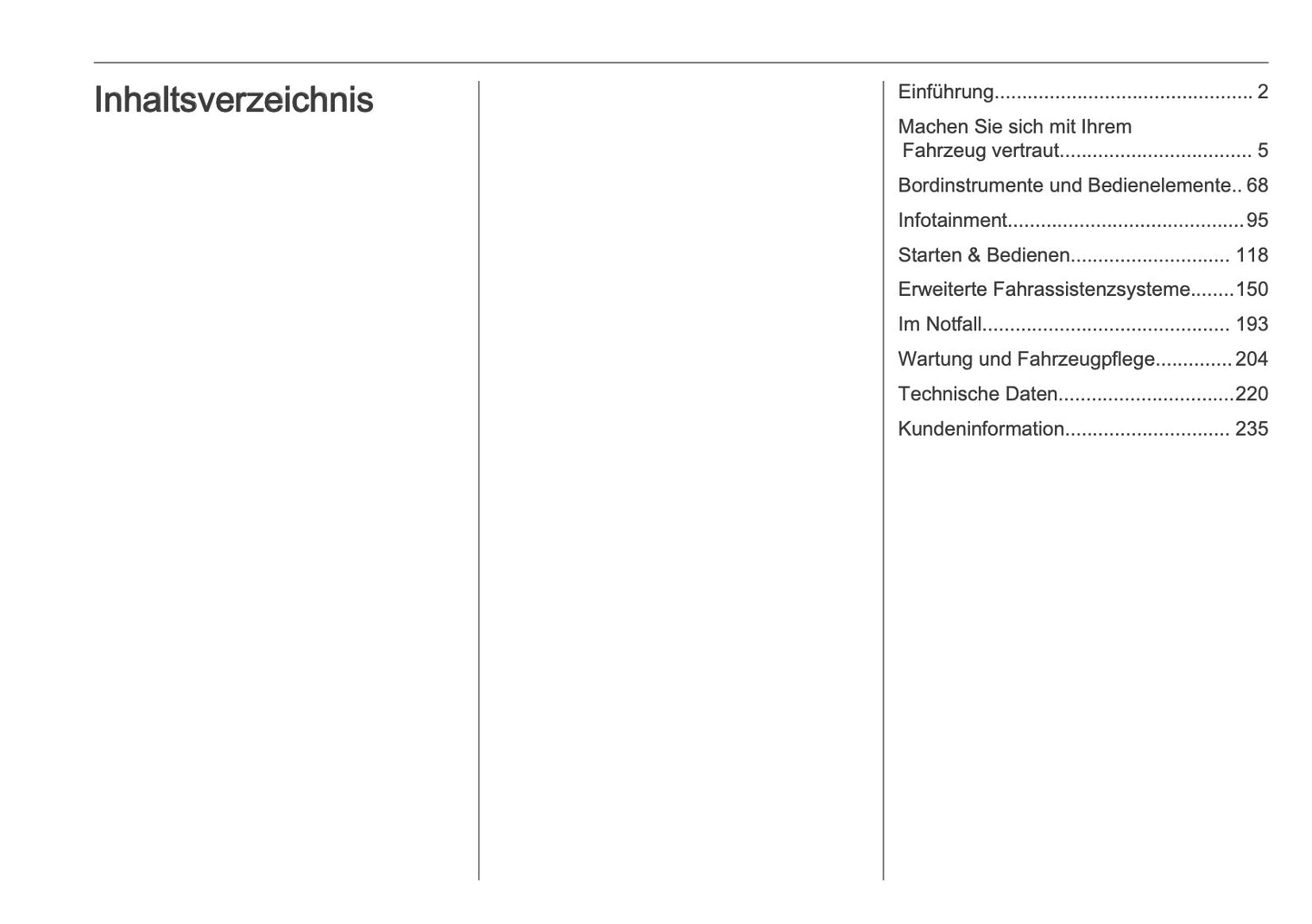 2025 Opel Grandland Bedienungsanleitung | Deutsch