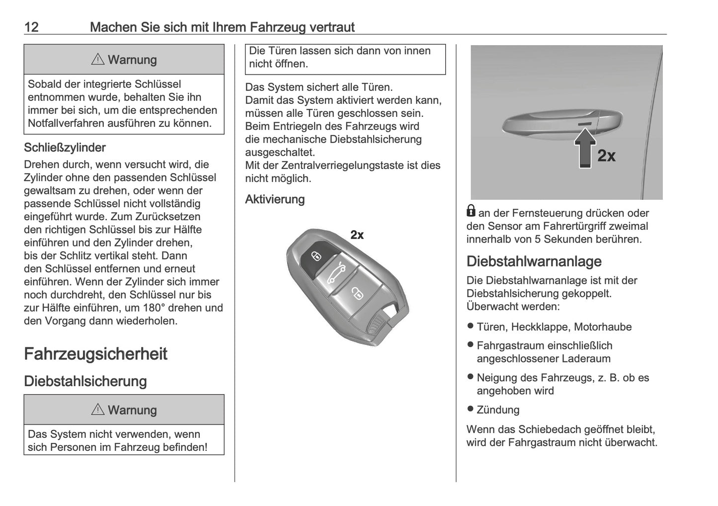 2025 Opel Grandland Bedienungsanleitung | Deutsch