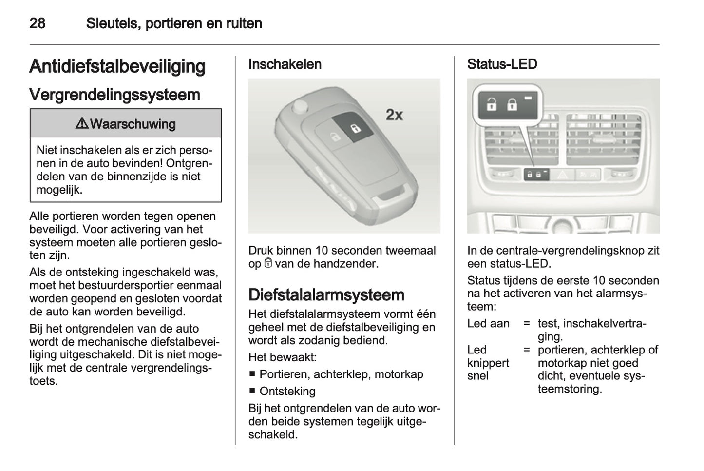 2012 Opel Meriva Owner's Manual | Dutch