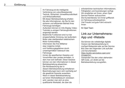 2025-2026 Opel Mokka Owner's Manual | German