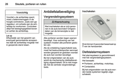 2013-2014 Opel Mokka Owner's Manual | Dutch