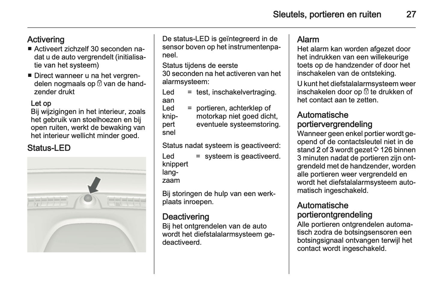 2013-2014 Opel Mokka Owner's Manual | Dutch