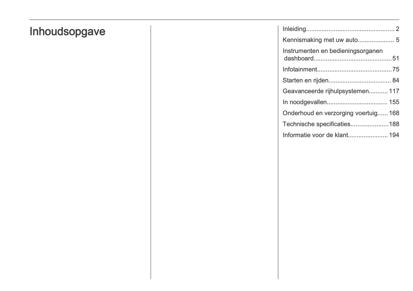 2024-2025 Opel Mokka Owner's Manual | Dutch