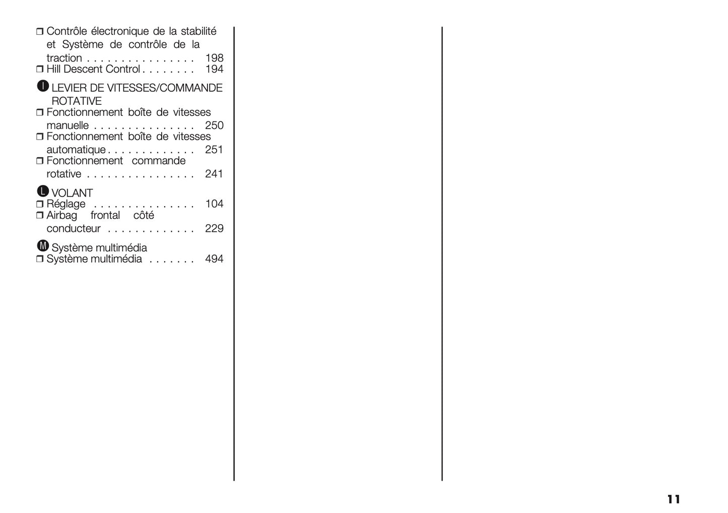 2025 Opel Movano Owner's Manual | French