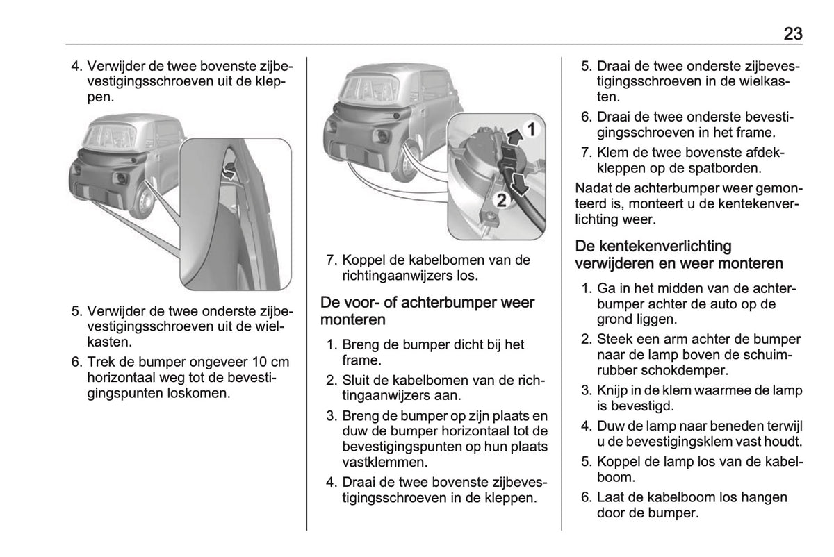 2023-2026 Opel Rocks-e Owner's Manual | Dutch