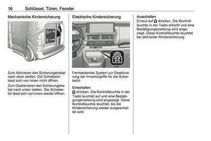 2023-2024 Opel Vivaro Owner's Manual | German