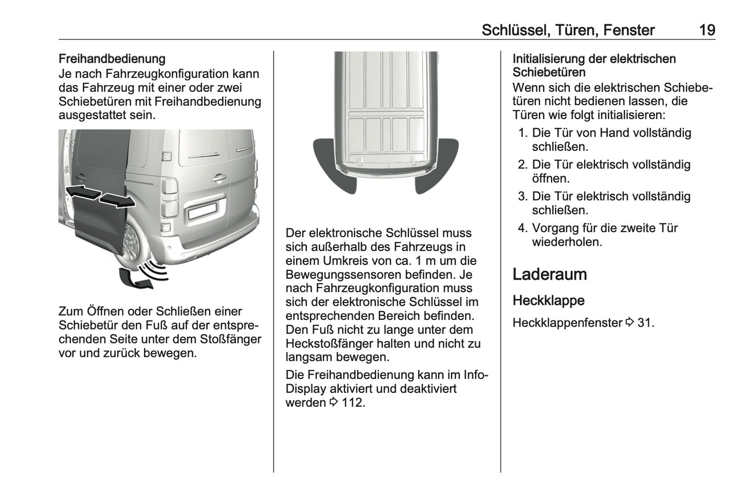 2023-2024 Opel Vivaro Owner's Manual | German