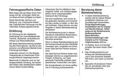 2023-2024 Opel Vivaro Owner's Manual | German