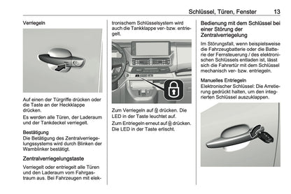 2024-2025 Opel Vivaro Owner's Manual | German