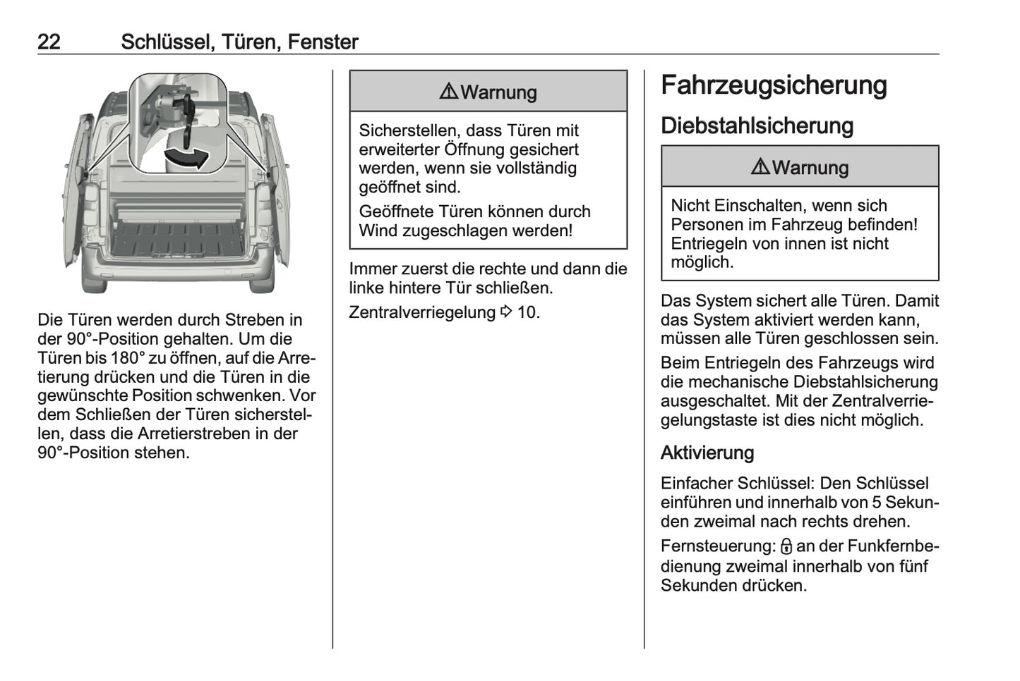 2024-2025 Opel Vivaro Owner's Manual | German