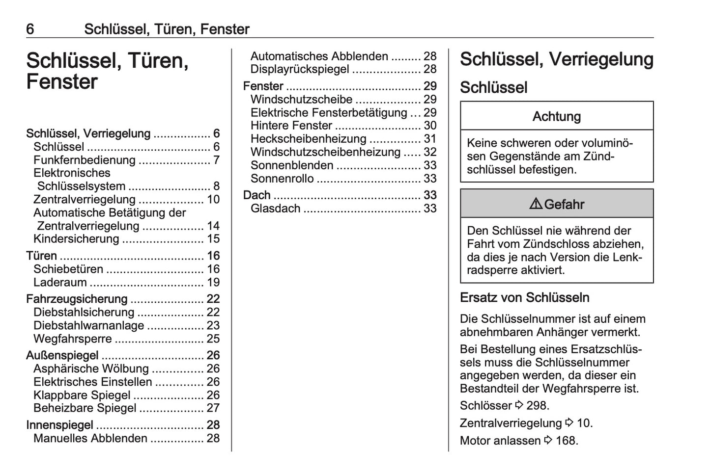 2024-2025 Opel Vivaro Owner's Manual | German