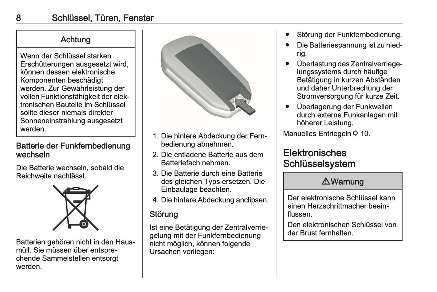 2024-2025 Opel Vivaro Owner's Manual | German