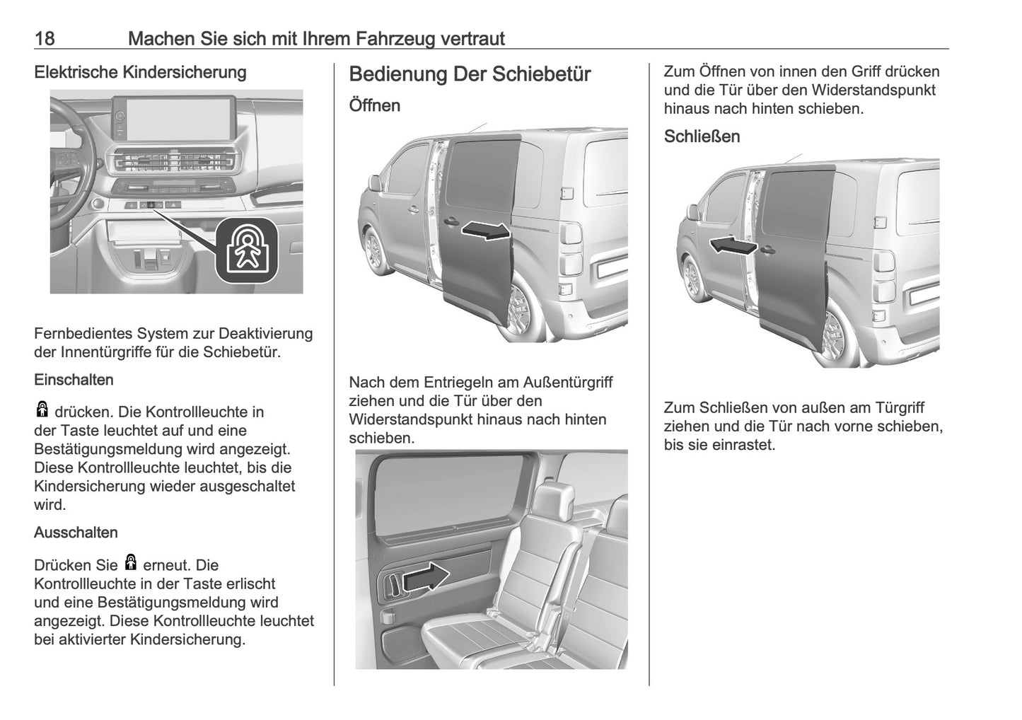 2025-2026 Opel Vivaro Owner's Manual | German