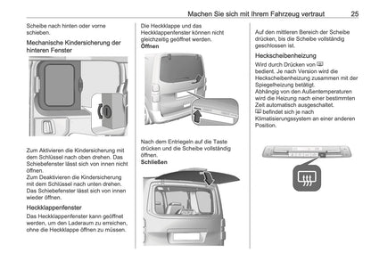 2025-2026 Opel Vivaro Owner's Manual | German